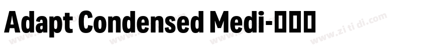 Adapt Condensed Medi字体转换